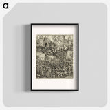 The Expulsion of the Hungarians from Lower Austria - アルブレヒト デューラー Poster.