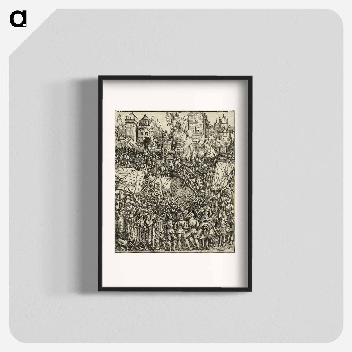アートポスター-The Expulsion of the Hungarians from Lower Austria - アルブレヒト デューラー Poster.