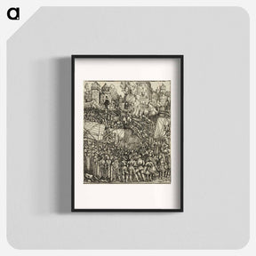 アートポスター-The Expulsion of the Hungarians from Lower Austria - アルブレヒト デューラー Poster.