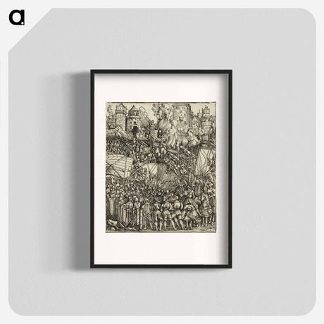 アートポスター-The Expulsion of the Hungarians from Lower Austria - アルブレヒト デューラー Poster.