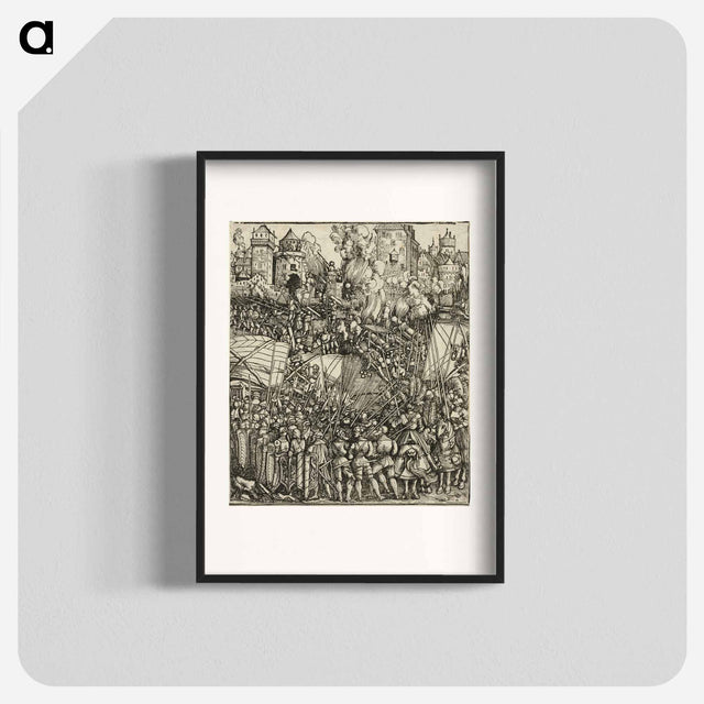 アートポスター-The Expulsion of the Hungarians from Lower Austria - アルブレヒト デューラー Poster.