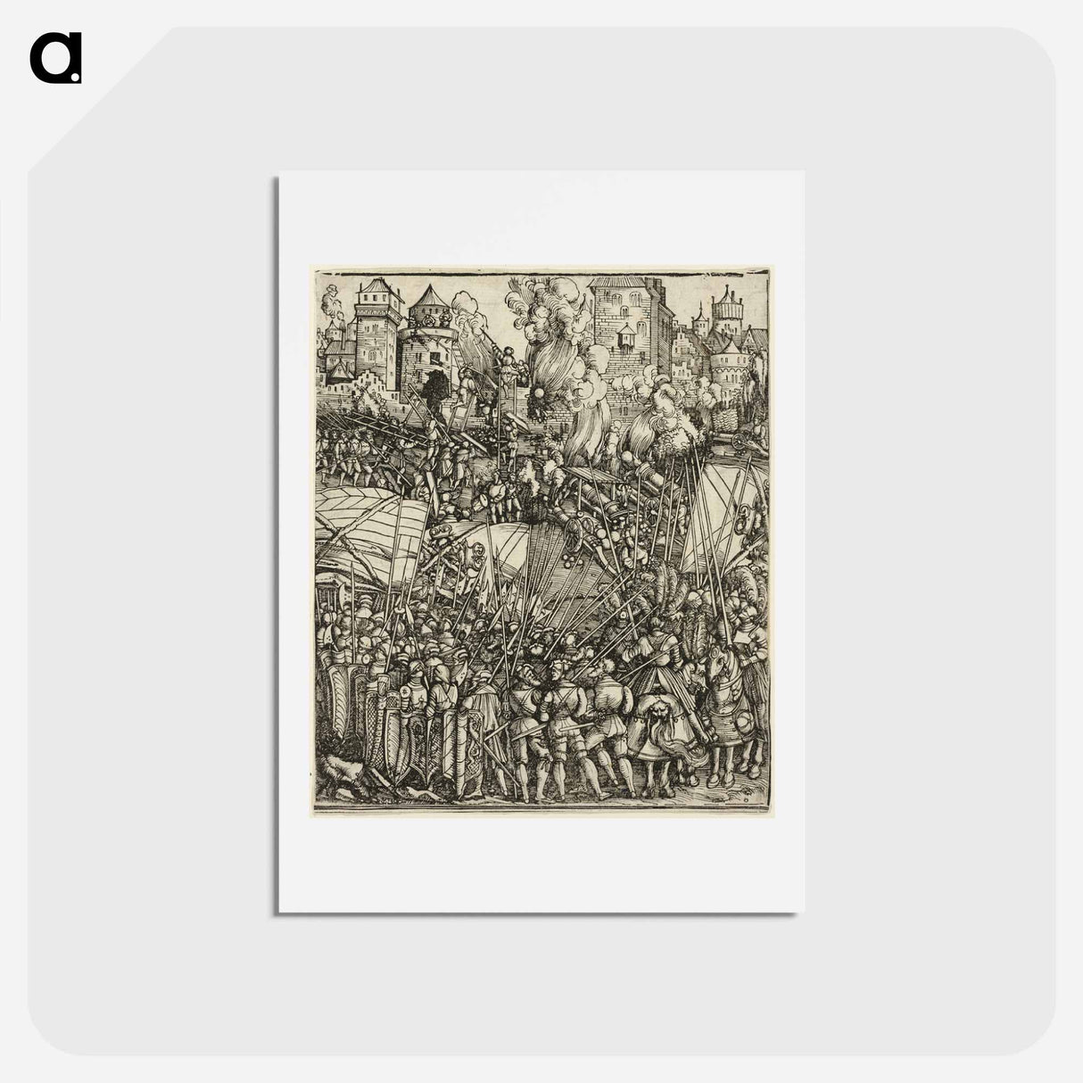 アートポストカード-The Expulsion of the Hungarians from Lower Austria - アルブレヒト デューラー Postcard.