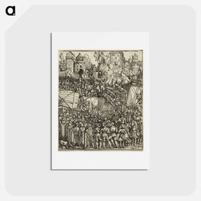 アートポストカード-The Expulsion of the Hungarians from Lower Austria - アルブレヒト デューラー Postcard.