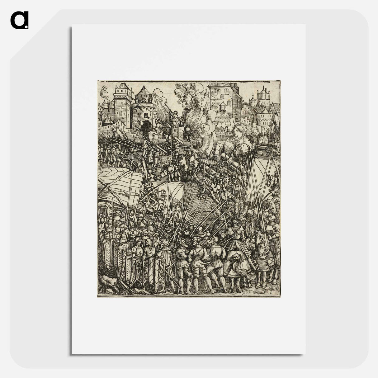 アートポスター-The Expulsion of the Hungarians from Lower Austria - アルブレヒト デューラー Poster.
