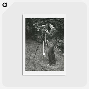 アートポストカード-Self-Portrait with camera, tripod and pistol - アルフレッド スティーグリッツ Postcard.