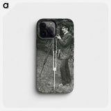 Self-Portrait with camera, tripod and pistol - アルフレッド スティーグリッツ Phone Case.