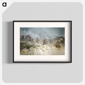 アートポスター-Slav Epic of Petr Herchicky of Vodnányi - Do not answer evil with evil - アルフォンス ミュシャ Poster.