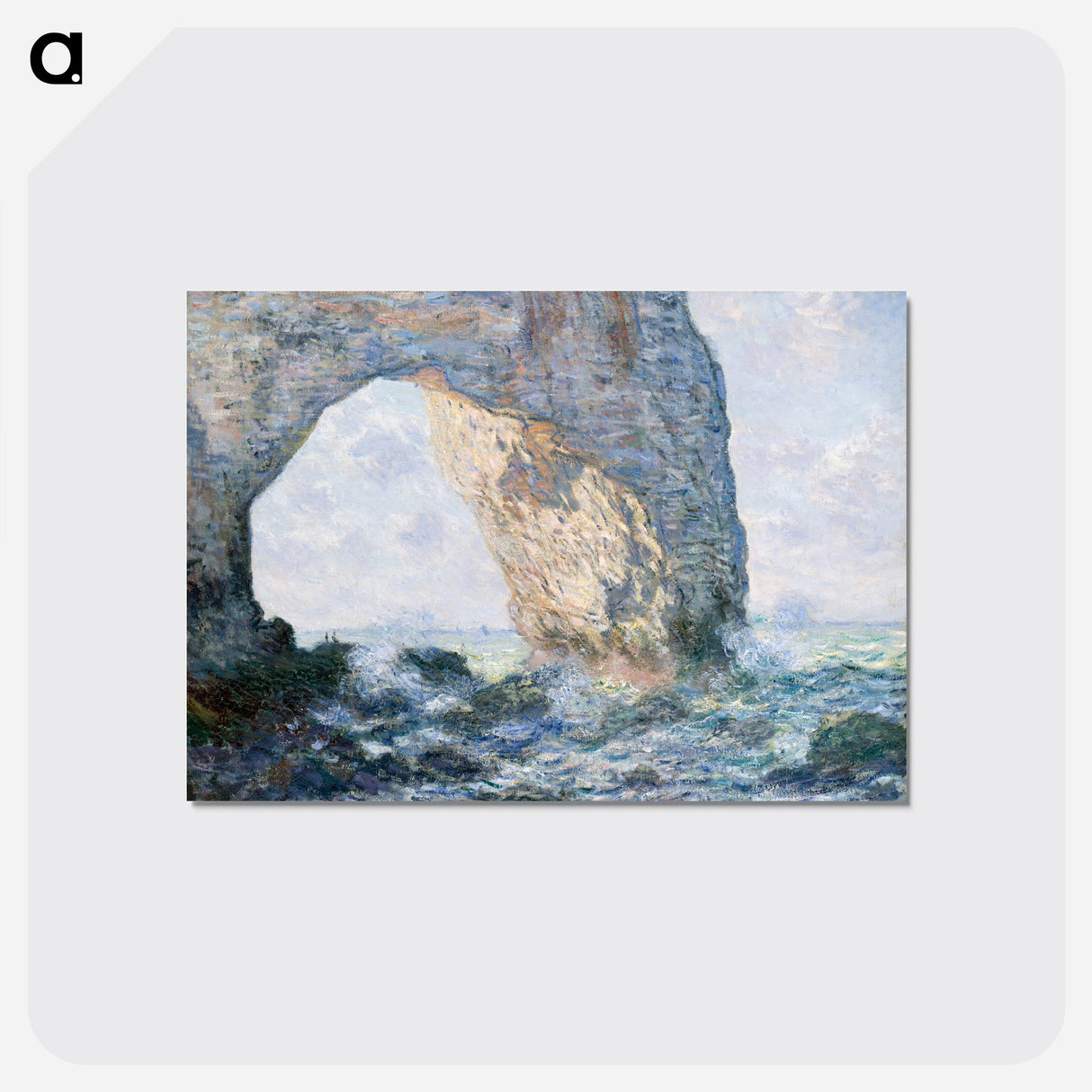 The Manneporte (Étretat) - クロード モネ Postcard.