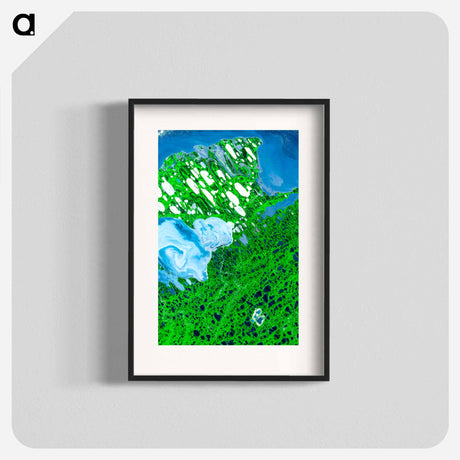 アートポスター-Teshekpuk Lake, National Petroleum Reserve, Alaska
 - 上空からの地球 Poster.