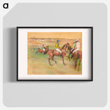 Race Horses - Edgar Degas Poster.