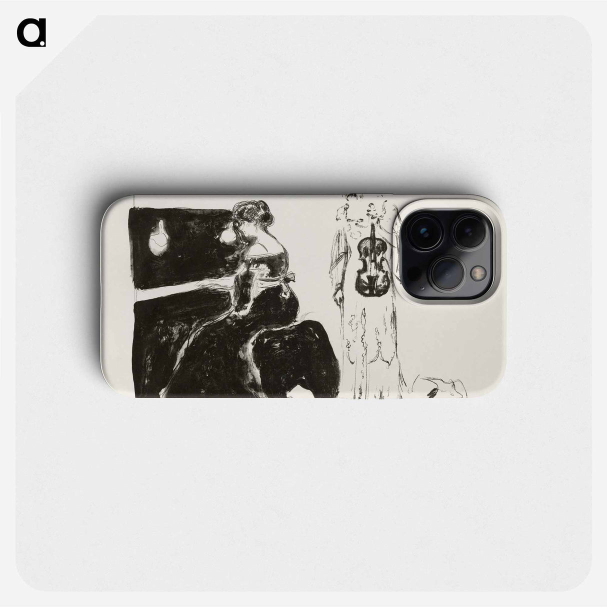 The Violin Concert - Edvard Munch Phone Case.