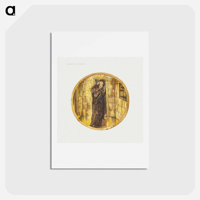 アートポストカード-Golden Shower from The Flower Book - エドワード バーン ジョーンズ Postcard.