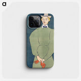 Woman holding gloves - Edward Penfield Phone Case.