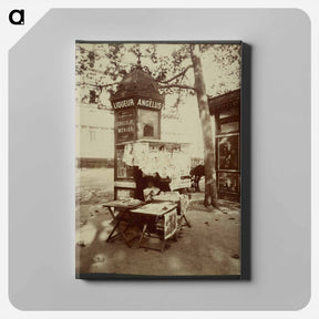 アートパネル-Place St. Sulpice
 - ウジェーヌ アジェ Canvas.