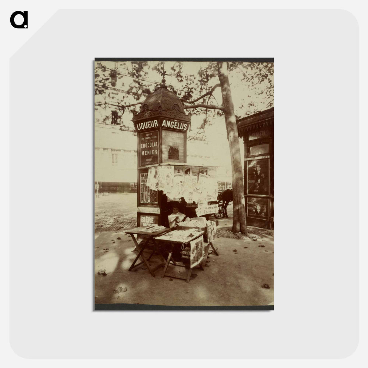 アートポストカード-Place St. Sulpice
 - ウジェーヌ アジェ Postcard.