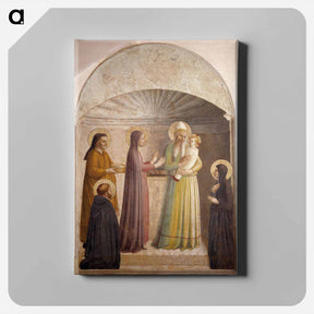 アートパネル-Presentation of Jesus in the Temple - フラ アンジェリコ Canvas.