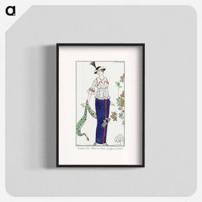 アートポスター-Costumes Parisiens, no. 3: Toilette d'Été - ジョージ バービエ Poster.