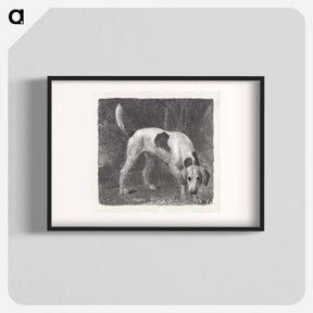 アートポスター-Dog: A Foxhound on the Scent
 - ジョージ スタッブス Poster.