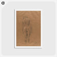 アートポストカード-Standing female nude from the back - グスタフ クリムト Postcard.