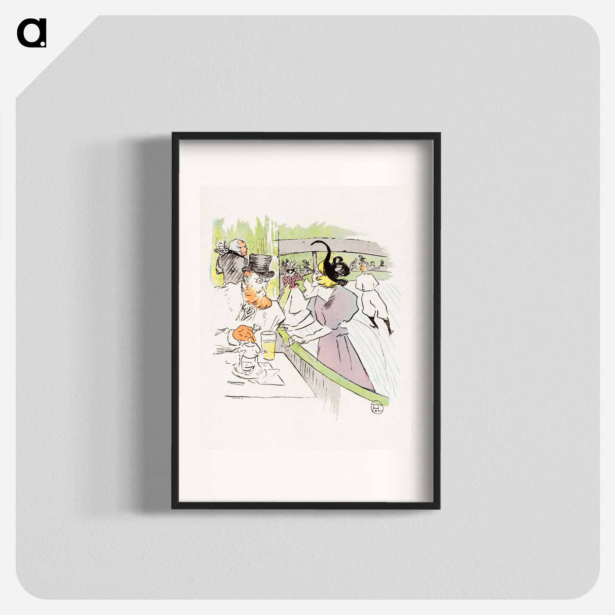 In the Skating Professional Beauty - Henri de Toulouse-Lautrec Poster.