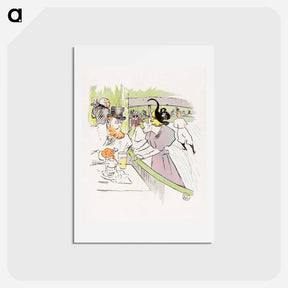 アートポストカード-In the Skating Professional Beauty - アンリ ド トゥールーズ ロートレック Postcard.