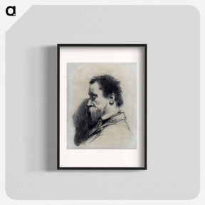 アートポスター-Portrait Of A Man, Said To Be Leopold Desbrosses - ジャン フランソワ ミレー Poster.