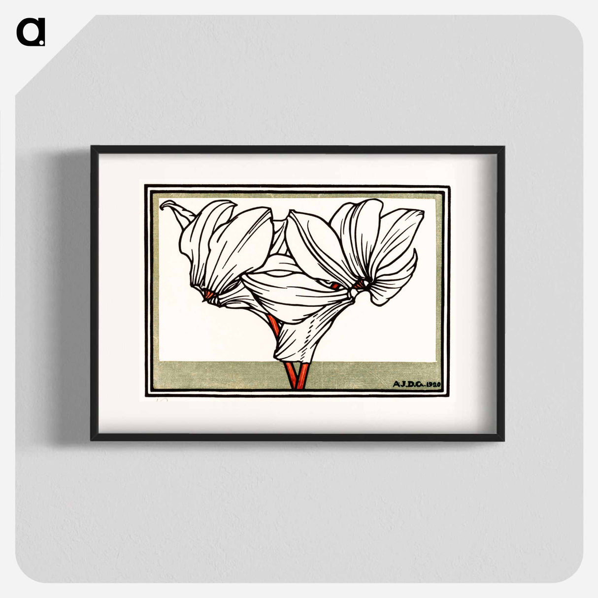 Cyclamen - Julie de Grague Poster.