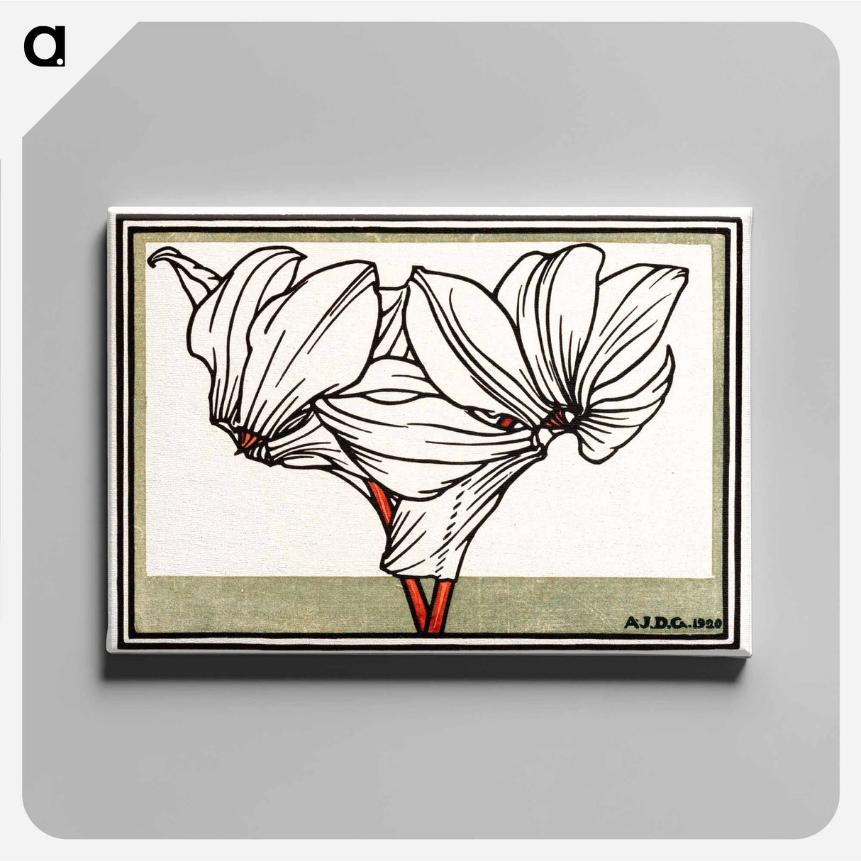 Cyclamen - Julie de Graag Canvas.