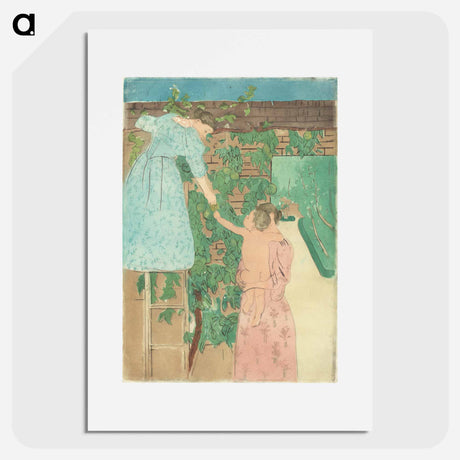 アートポスター-Gathering Fruit - メアリー カサット Poster.