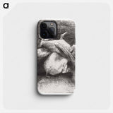 The Impotent Wing Did Not Lift the Animal Into That Black Space - Odilon Redon Phone Case.