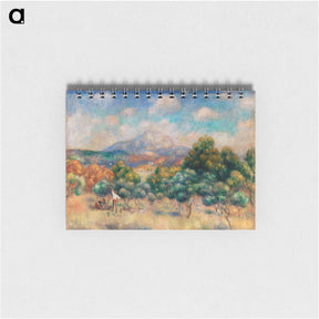 アートメモ帳-Mount of Sainte-Victoire - ピエール オーギュスト ルノワール Memo.
