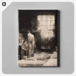 アートパネル-A Scholar in His Study (Faust) - レンブラント ファン レイン Canvas.