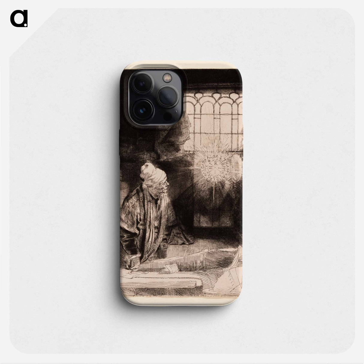 A Scholar in His Study (Faust) - Rembrandt van Rijn Phone Case.