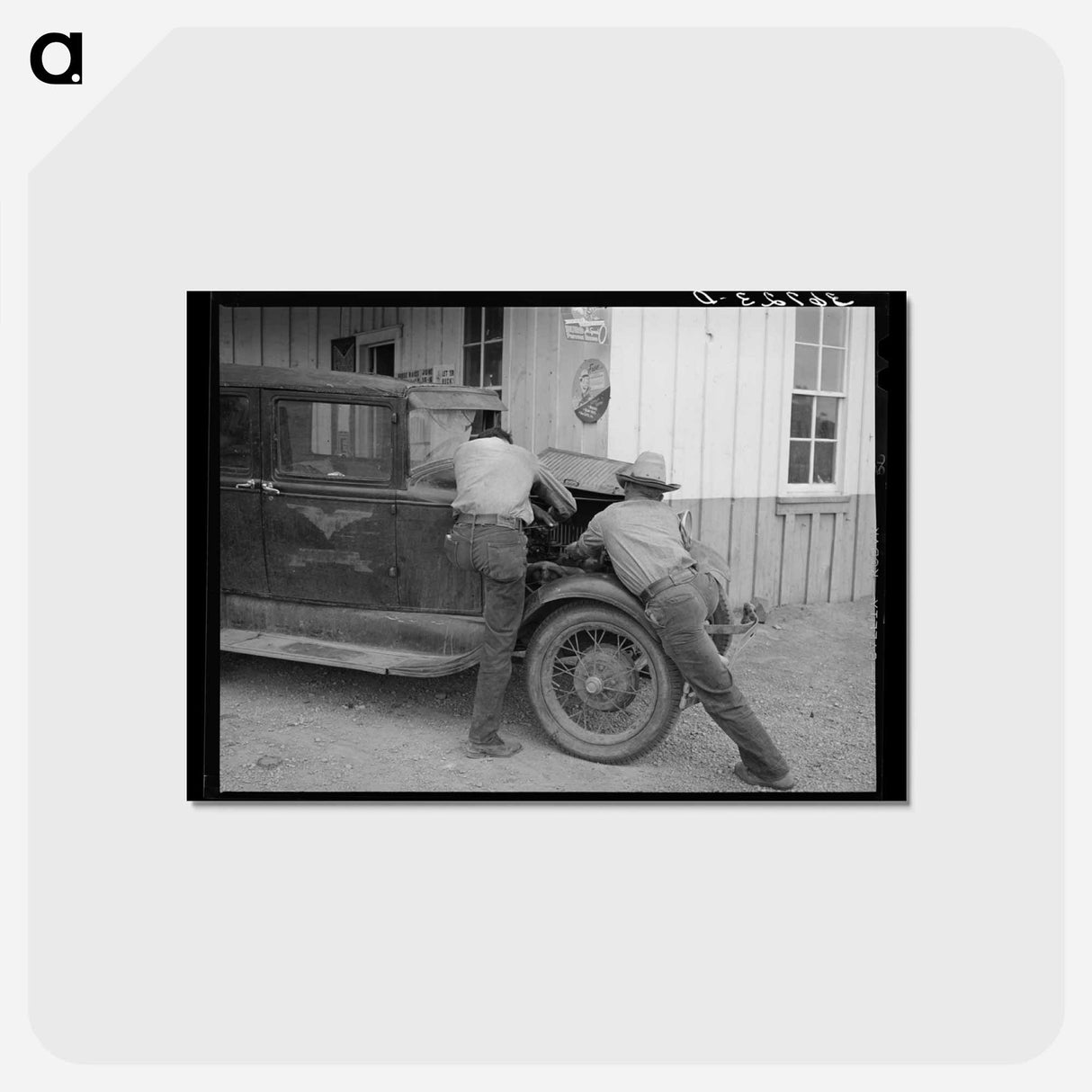 アートポストカード-Pie Town Garage
 - ラッセル リー Postcard.