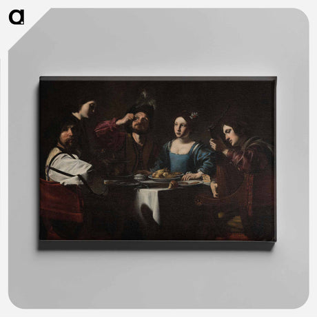 アートパネル-Banquet Scene with a Lute Player
 - セントルイス美術館 Canvas.