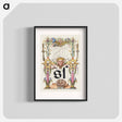 アートポスター-Guide for Constructing the Letter s from Mira Calligraphiae Monumenta
 - 書道のお手本 Poster.