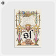 アートポストカード-Guide for Constructing the Letter s from Mira Calligraphiae Monumenta
 - 書道のお手本 Postcard.