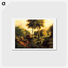 アートポストカード-Landscape - トーマス コール Postcard.
