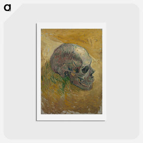 アートポストカード-Skull - フィンセント ファン ゴッホ Postcard.