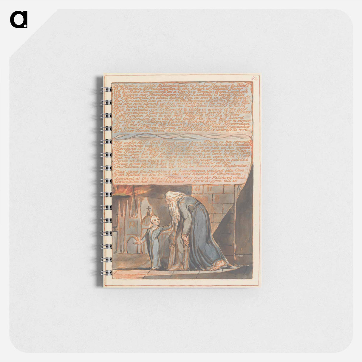 アートメモ帳-Jerusalem, Plate 84 - ウィリアム ブレイク Memo.