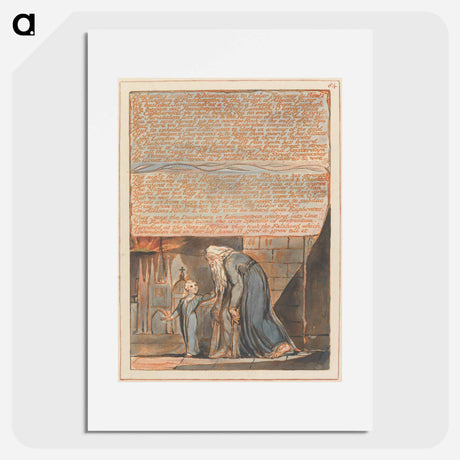 アートポスター-Jerusalem, Plate 84 - ウィリアム ブレイク Poster.