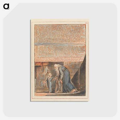 アートポストカード-Jerusalem, Plate 84 - ウィリアム ブレイク Postcard.