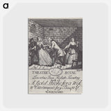 アートポストカード-Benefit ticket (Mr Milward)' A Bold Stroke for a Wife - ウィリアム ホガース Postcard.