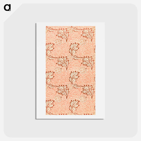 アートポストカード-Apple pattern - ウィリアム モリス Postcard.