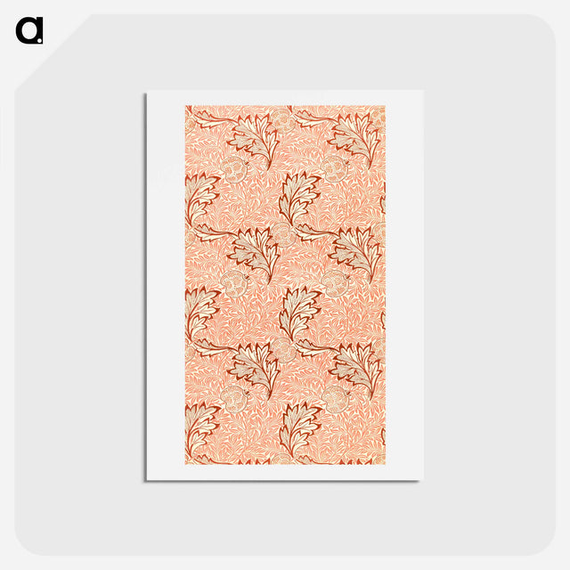 アートポストカード-Apple pattern - ウィリアム モリス Postcard.