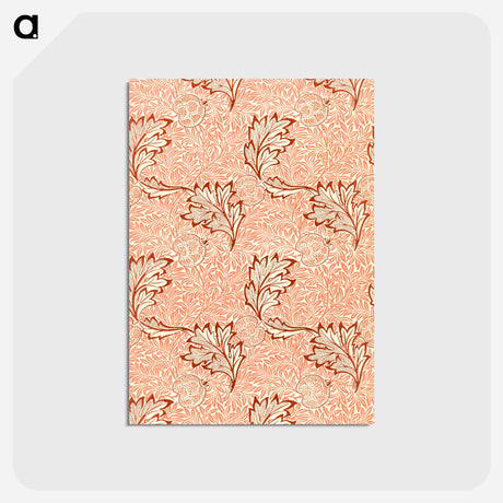 アートポストカード-Apple pattern - ウィリアム モリス Postcard.