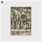 アートポストカード-The Men’s Bath - アルブレヒト デューラー Postcard.