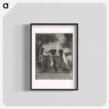 Four Bathers - カミーユ ピサロ Poster.