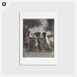 アートポストカード-Four Bathers - カミーユ ピサロ Postcard.