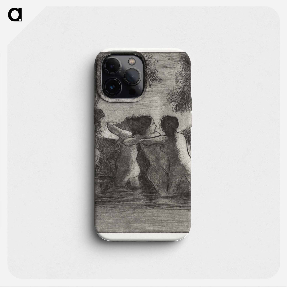 Four Bathers - Camille Pissarro Phone Case.